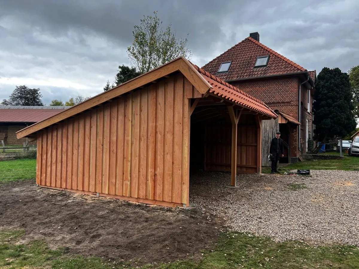 Carport mit Pultdach